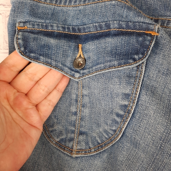 Lucky Brand Sweet Jean Crop Flap Mid Rise - Picture 7 of 14